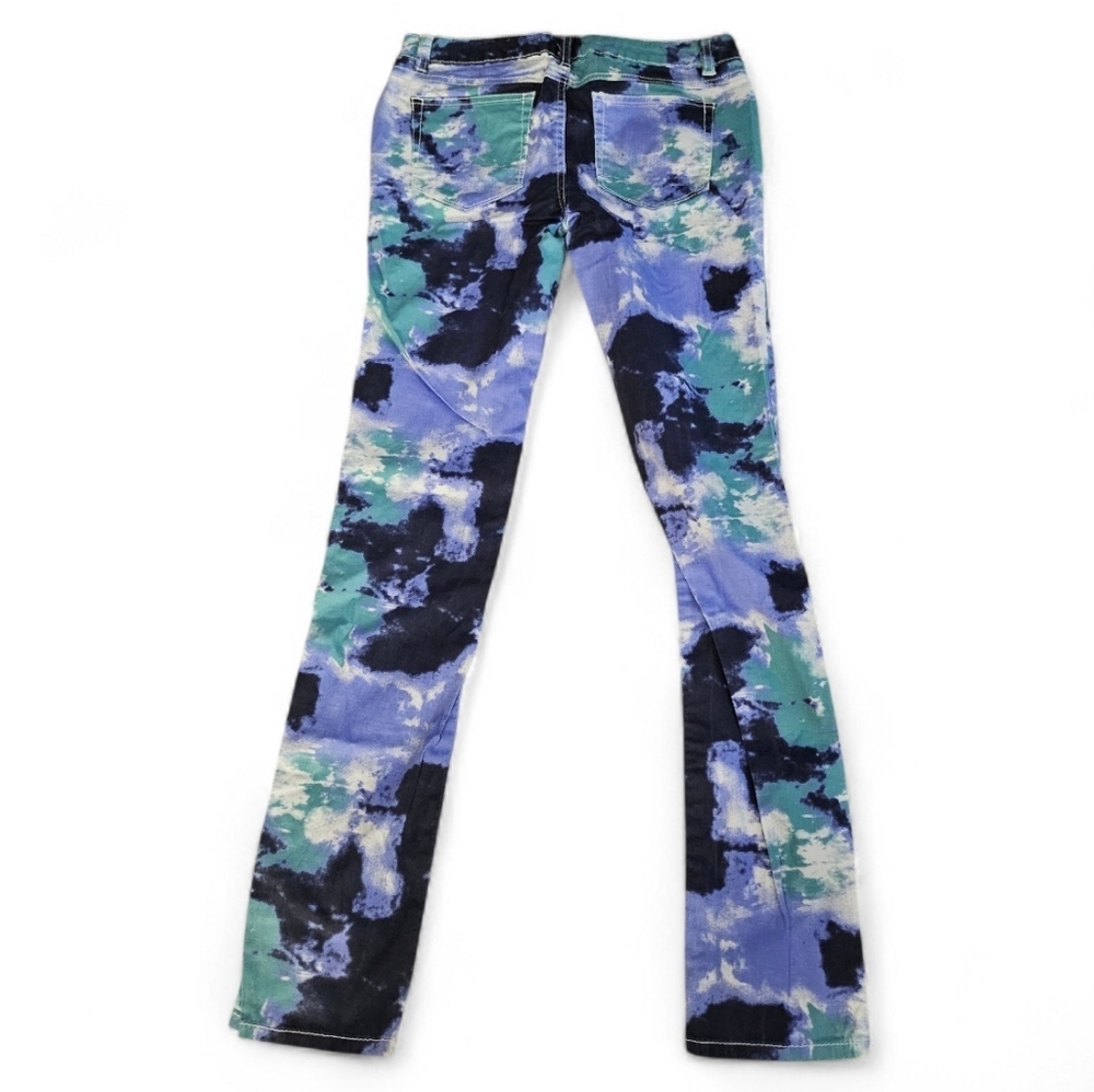 Y2K Mudd SZ 3 Pastel Tie Dye Skinny Pants - Picture 6 of 7